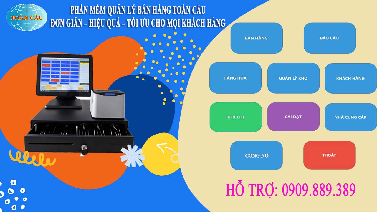 Phần mềm quản lý nhà hàng Toàn Cầu